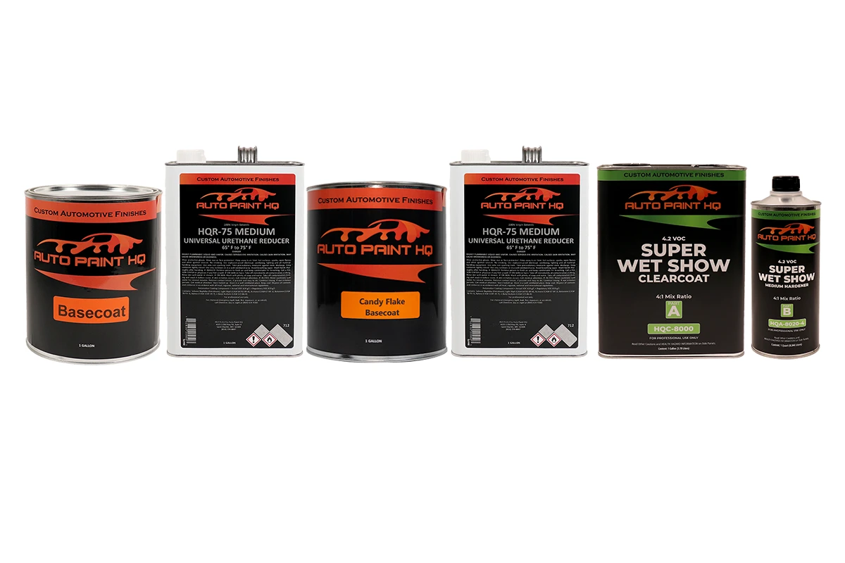 Candy Flake Gold Over Black Base Complete Gallon Kit 2 Candy Flake Gold Over Black Base Complete Gallon Kit - Image 2