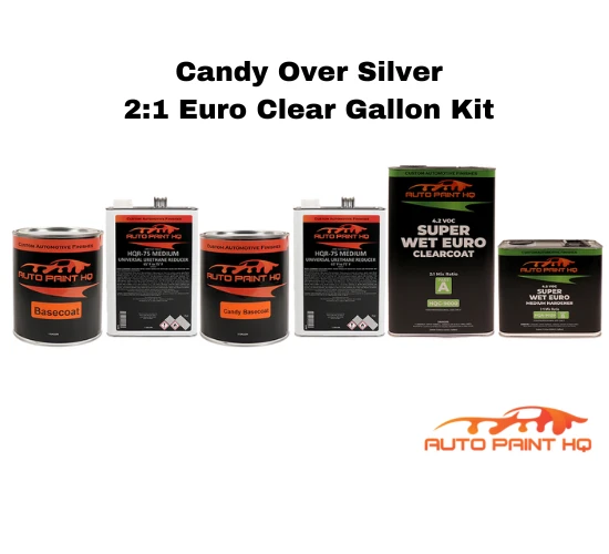 Candy Blue Over Silver Base Complete Gallon Kit 3 Candy Blue Over Silver Base Complete Gallon Kit - Image 3