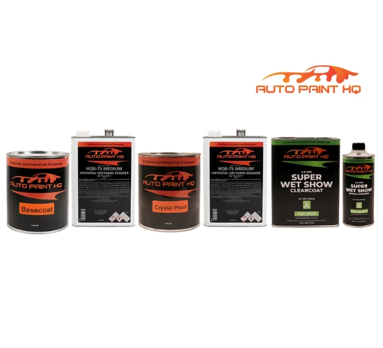 Crystal Red Over Lime Green Tri-Coat Basecoat Clearcoat Complete Gallon Kit 2 Crystal Red Over Lime Green Tri-Coat Basecoat Clearcoat Complete Gallon Kit - Image 2