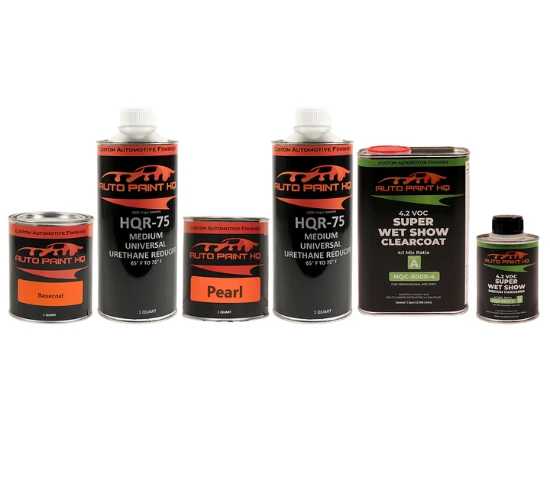 Ferrari Rosso Fuoco Tri-Coat Pearl Basecoat Clearcoat Quart Paint Kit 2 Ferrari Rosso Fuoco Tri-Coat Pearl Basecoat Clearcoat Quart Paint Kit - Image 2